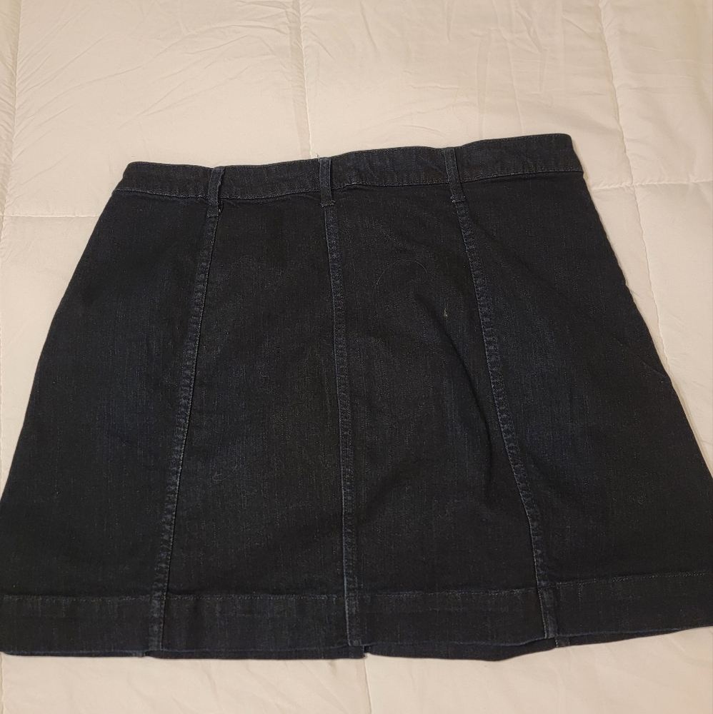 LC Lauren Conrad Denim Short Pocket Skirt Blue Size 14 - Picture 2 of 8